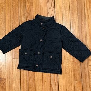 Vtg GAP Kids Navy Quilted Barn Jacket